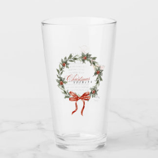Christmas Spirits Pint Glass Cocktail Recipe Glas
