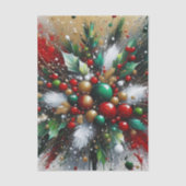 Christmas Splatter / White Bursts  Tissuepapier (Voorkant)