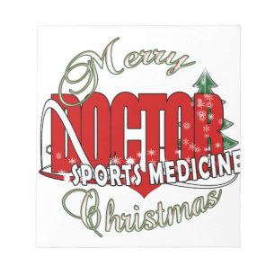 CHRISTMAS SPORTS GENEESMIDDELARTS NOTITIEBLOK