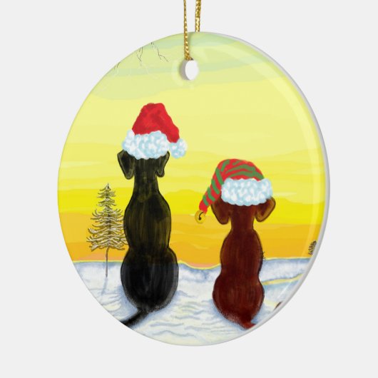 christmas springador keramisch ornament (Links)