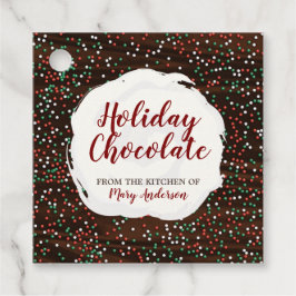 Christmas Sprinkles Chocolate Custom Label Label