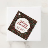 Christmas Sprinkles Chocolate Custom Label Label (In situ)