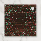 Christmas Sprinkles Chocolate Custom Label Label (Achterkant)