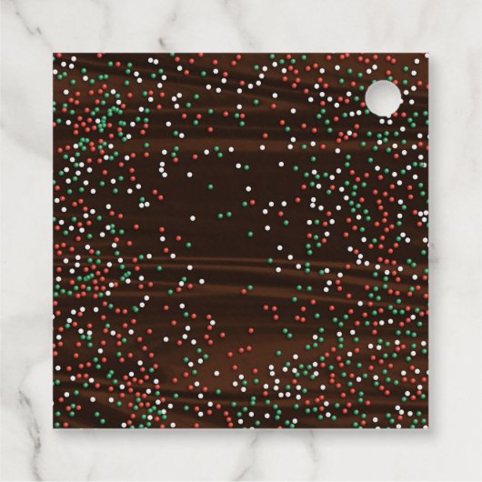 Christmas Sprinkles Chocolate Custom Label Label (Achterkant)