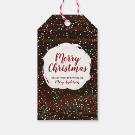 Christmas Sprinkles Chocolate Custom Label Label Cadeaulabel