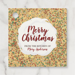 Christmas Sprinkles Cookie Custom Label Favoriet T