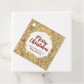 Christmas Sprinkles Cookie Custom Label Favoriet T (In situ)