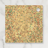 Christmas Sprinkles Cookie Custom Label Favoriet T (Achterkant)