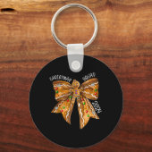 Christmas Squad 2024 Gingerbread Bow Coquette Noen Sleutelhanger (Voorkant)