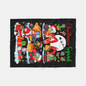 Christmas Squad Construction Trucks Excavators San Fleece Deken (Voorkant (Horizontaal))