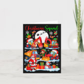 Christmas Squad Construction Trucks Excavators San Kaart (Voorkant)