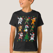 Christmas Squad Dabbing Xmas Friends Boys Girls Me T-shirt (Voorkant)