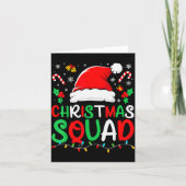 Christmas Squad Family Group Matching Christmas Pa Kaart (Voorkant)