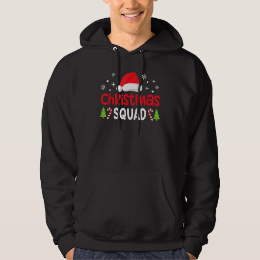 Christmas Squad Family Group Matching   Santa Elf  Hoodie (Voorkant)