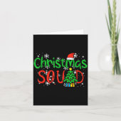 Christmas Squad Family Xmas Crew Men Women Boys Gi Kaart (Voorkant)