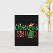 Christmas Squad Family Xmas Crew Men Women Boys Gi Kaart (Gele Bloem)