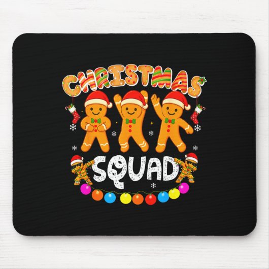 Christmas Squad Funny Xmas Gingerbread Family Matc Muismat (Voorkant)