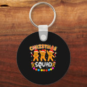Christmas Squad Funny Xmas Gingerbread Family Matc Sleutelhanger (Voorkant)