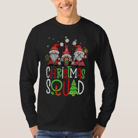 Christmas Squad Gnomes Friend Pajamas Family Match T-shirt (Voorkant)