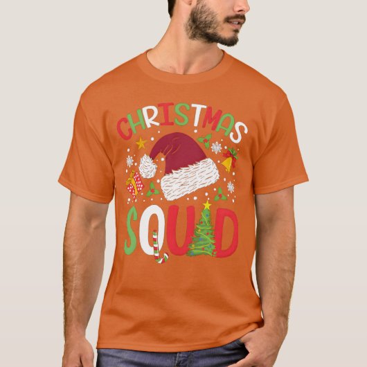 CHRISTMAS SQUAD Kerstmuts meisje T-shirt (Voorkant)