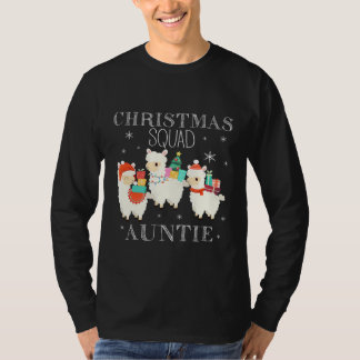 Christmas Squad Llama Tante Familie Pyjama's T-shirt
