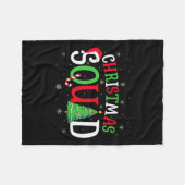 Christmas Squad Matching Family Group Santa Elf Sq Fleece Deken (Voorkant (Horizontaal))