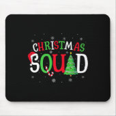 Christmas Squad Matching Family Group Santa Elf Sq Muismat (Voorkant)