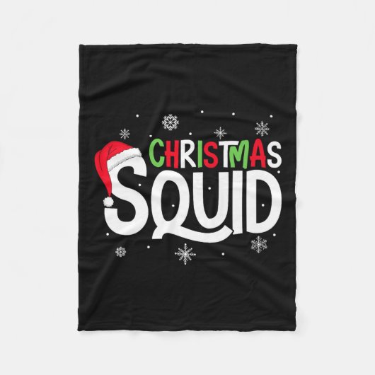 Christmas Squad Matching Family Group Santa Elf Xm Fleece Deken (Voorkant)