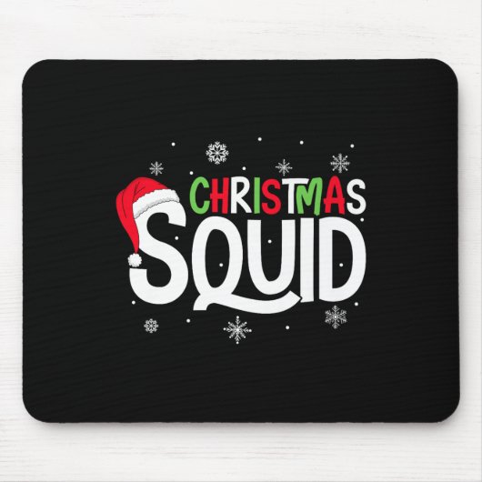 Christmas Squad Matching Family Group Santa Elf Xm Muismat (Voorkant)
