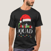 Christmas Squad Pajamas Matching Family Santa Clau T-shirt (Voorkant)