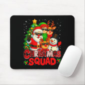 Christmas Squad Plaid Santa Snowman Elf Rudolph Xm Muismat (Met muis)