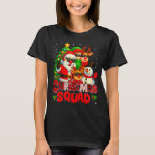 Christmas Squad Plaid Santa Snowman Elf Rudolph Xm T-shirt (Voorkant)