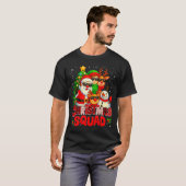 Christmas Squad Plaid Santa Snowman Elf Rudolph Xm T-shirt (Voorkant volledig)