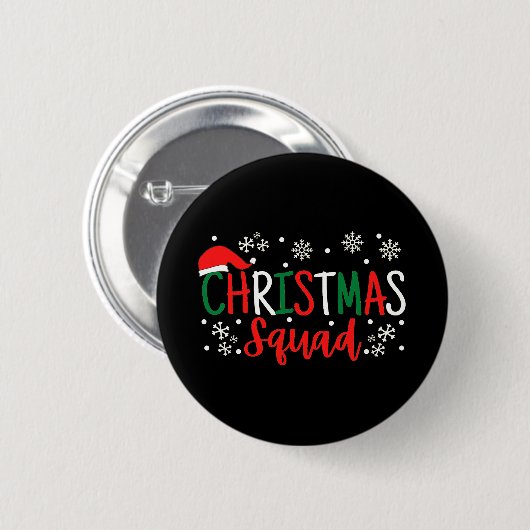 CHRISTMAS SQUAD RONDE BUTTON 5,7 CM (Voorkant /achterkant)
