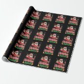 Christmas Squad Santa Afro Man Trots Zwart Afrikaa Cadeaupapier (Uitgerold)