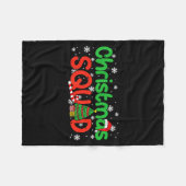 Christmas Squad Santa Dabbing Elf Family Matching Fleece Deken (Voorkant (Horizontaal))