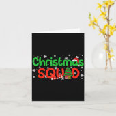 Christmas Squad Santa Dabbing Elf Family Matching  Kaart (Gele Bloem)