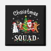 Christmas Squad Santa Dabbing Elf Family Matching  Magneet (Voorkant)