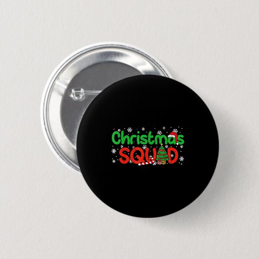 Christmas Squad Santa Dabbing Elf Family Matching  Ronde Button 5,7 Cm (Voorkant /achterkant)
