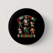 Christmas Squad Santa Dabbing Elf Family Matching Ronde Button 5,7 Cm (Voorkant)