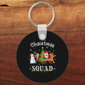 Christmas Squad Santa Dabbing Elf Family Matching  Sleutelhanger (Voorkant)