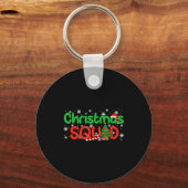 Christmas Squad Santa Dabbing Elf Family Matching  Sleutelhanger (Voorkant)