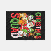 Christmas Squad Santa Family Matching Xmas  Fleece Deken (Voorkant (Horizontaal))