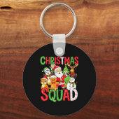 Christmas Squad Santa Family Matching Xmas  Sleutelhanger (Voorkant)