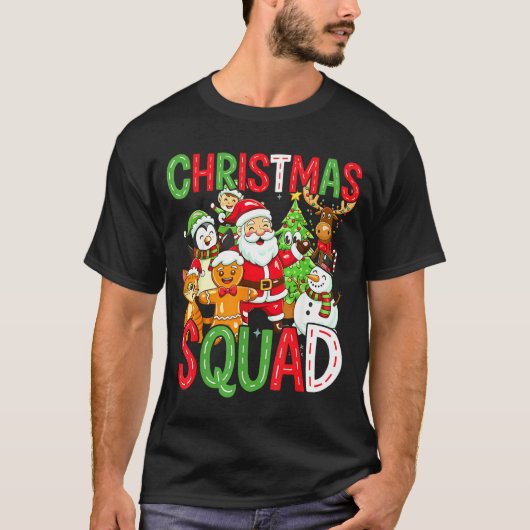 Christmas Squad Santa Family Matching Xmas  T-shirt (Voorkant)