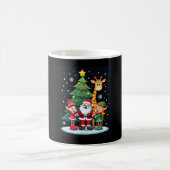 Christmas Squad Santa Giraffe Elf Dabbing Matching Koffiemok (Center)