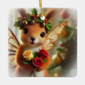 Christmas Squirrel Fairy Ornament (Voorkant)