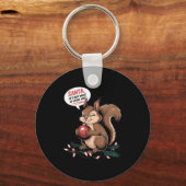 Christmas Squirrel Lights Mpy Squirrel Xmas Orname Sleutelhanger (Voorkant)