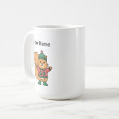 Christmas Squirrel Mug Koffiemok (Voorkant links)
