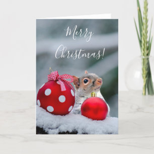 Christmas Squirrel wenskaart Feestdagen Kaart